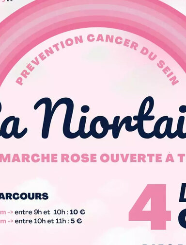 « La Niortaise » : marche rose contre le cancer du sein